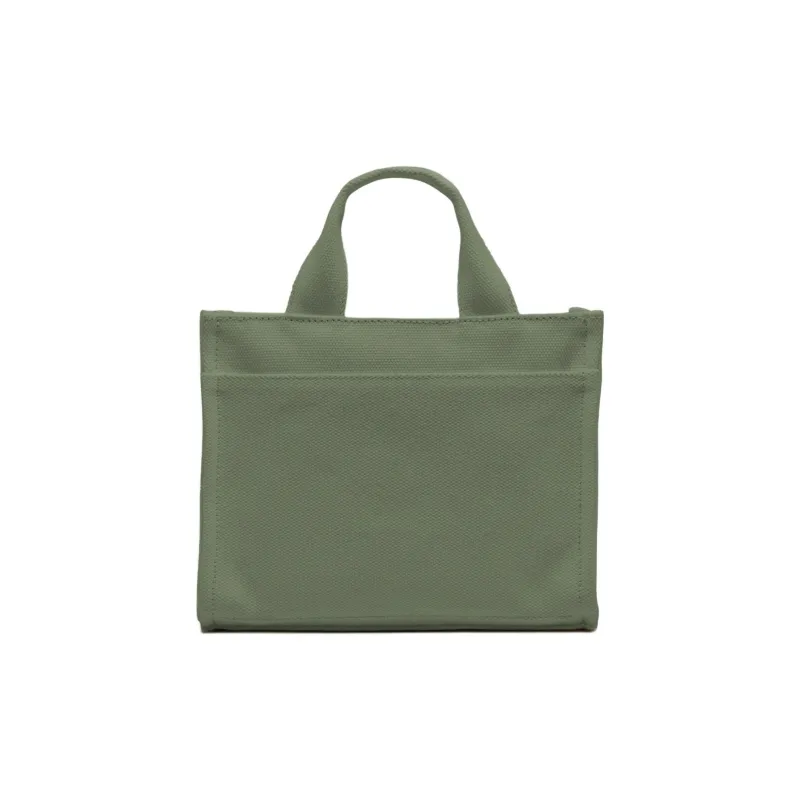 DKNY Cotton Tote Bag Shopping Bag Handbag Medium Size Women's Green-1