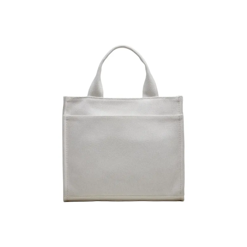 DKNY 100% Cotton Tote Bag Shopping Bag Handbag Medium Size Women's White-2