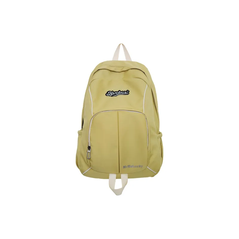 KAKAXI Nylon Backpack Regular Women's Black/Dark Blue/Blue/Light Yellow-0