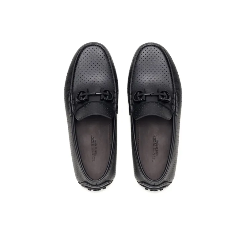 Bonnie Vicky Gommino Loafers Men's Black-2