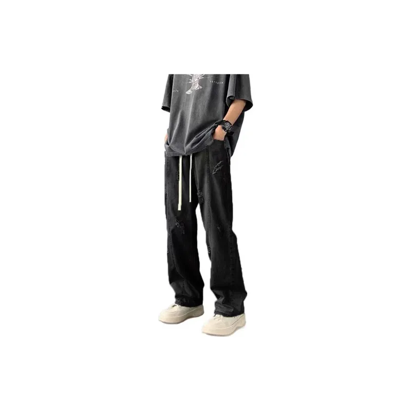 HOKLV Jeans Unisex-14