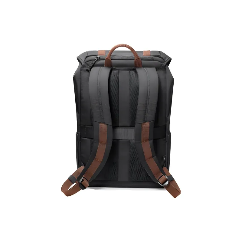 Tomtoc Nylon Fabric Backpack Medium Size Unisex Classic Black-3