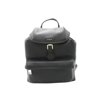 Furla Leather Backpack Women's Black