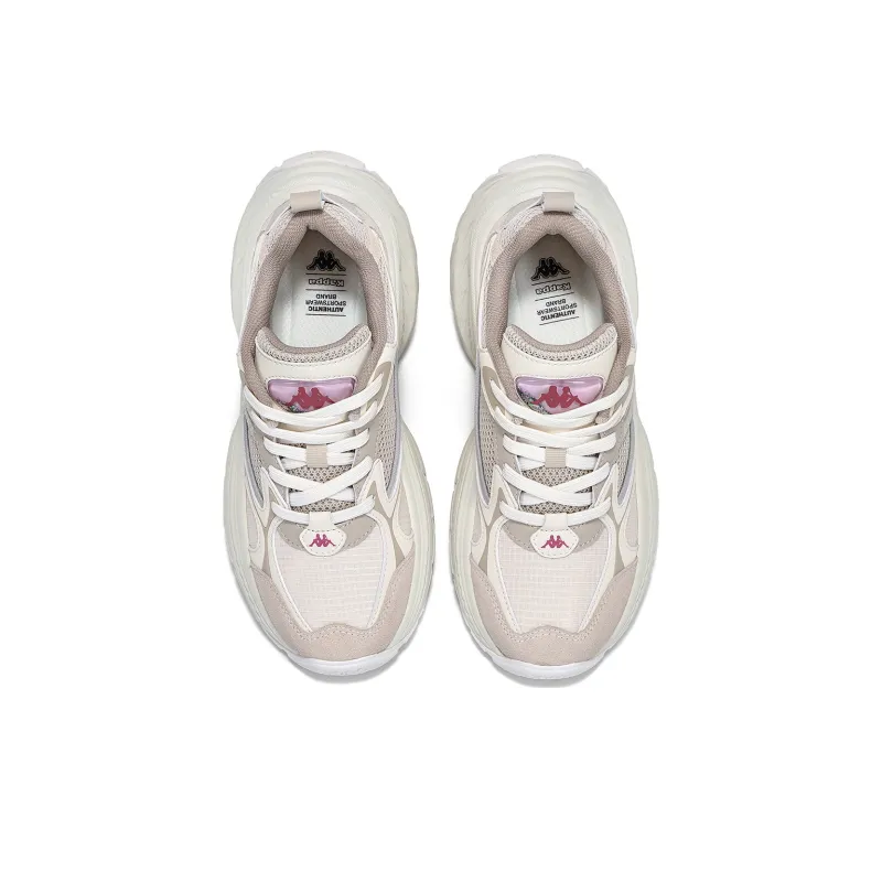 Kappa Anti Slip Wear Resistant Low Top Running Shoes Women's White-3