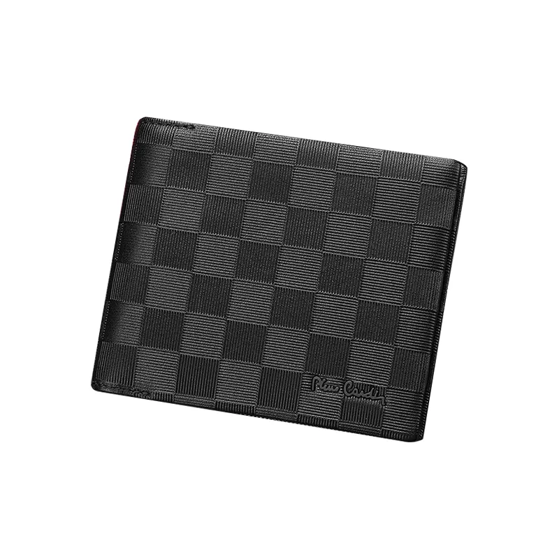 PIERRE CARDIN Top Grain Cow Leather Men's Elegance Coin Purse Regular Men's Black-3