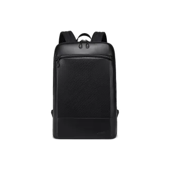FAIRWHALE PU Backpack Laptop Bag Backpack Men's Gemstone Black
