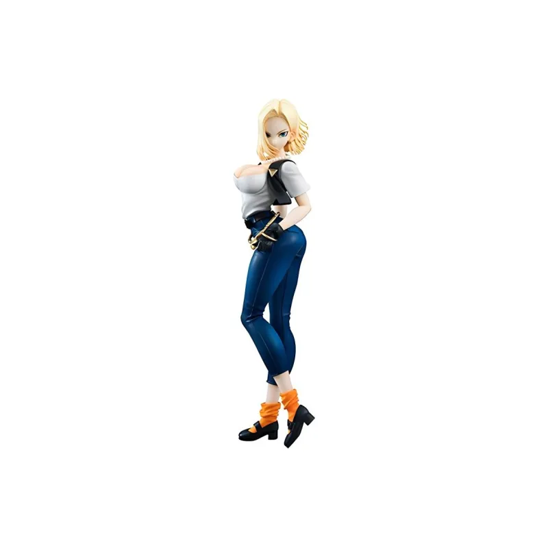 MegaHouse Android 18 Dragon Ball Z Artificial Human Size 18 Ver.ii Scale Figures 20cm-0