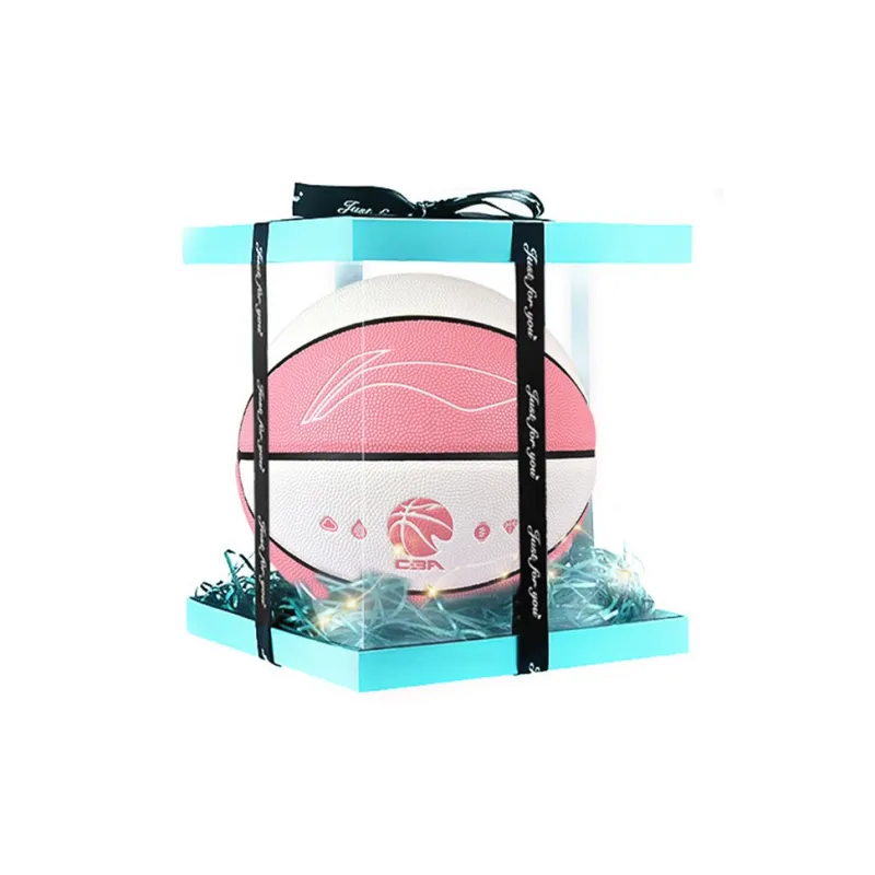 LiNing CBA Collection PU Basketball Pink White Size 5 Ball Training Kids'-4