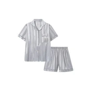 Qiao Ni Tong Pajama Set Women's Gray