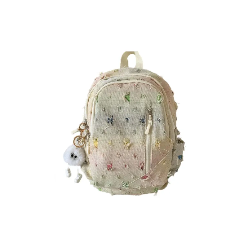 BAODIDAISHU Nylon Fabric Backpack Regular Unisex Large Plaid/Stars/Small Plaid-11