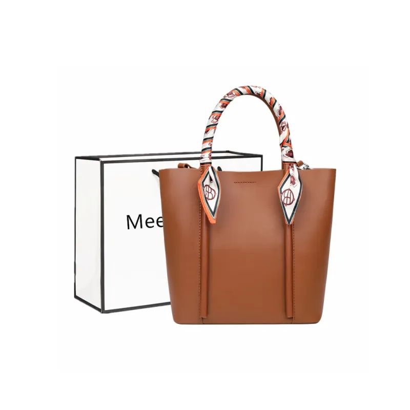 Fitchell Versatile Cow Leather Crossbody Bag Niche Design Commute Handbag Shoulder Bag Women's-8