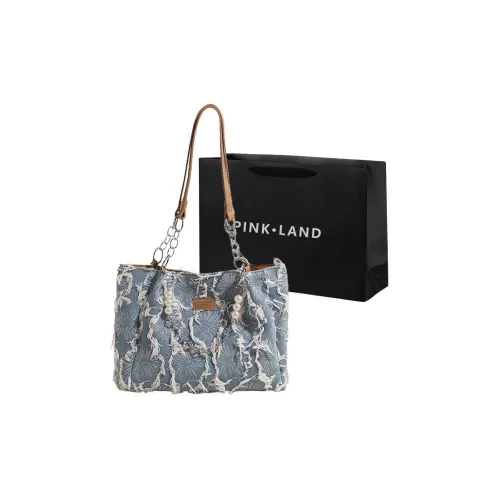 PINK·LAND Denim Shoulder Bag Women's