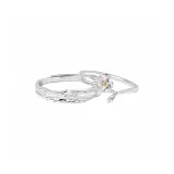 Never Apart Couple Rings (S925 Silver)