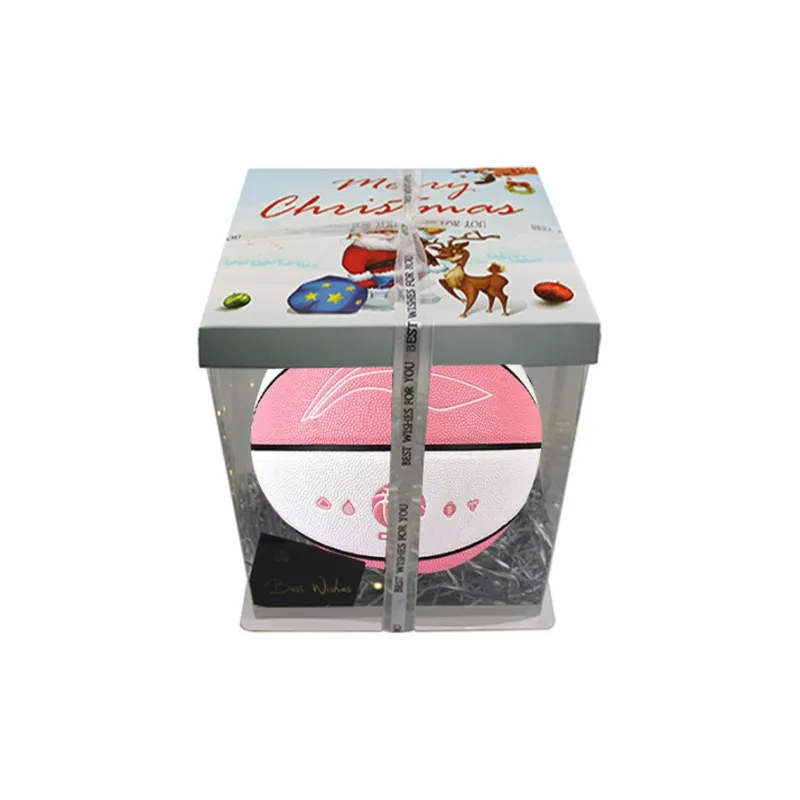 LiNing CBA Collection PU Basketball Pink White Size 5 Ball Training Kids'-6