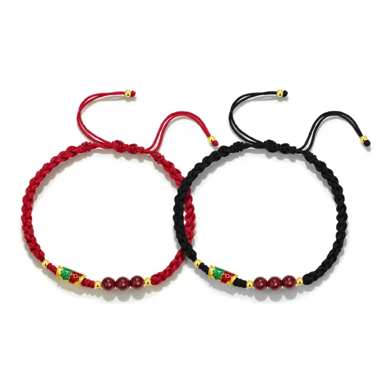 Moon Jewelry Cinnabar Bracelets Unisex-4