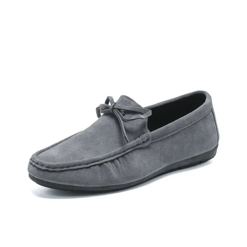 Abango Gommino Loafers Men Black/Gray/Brown