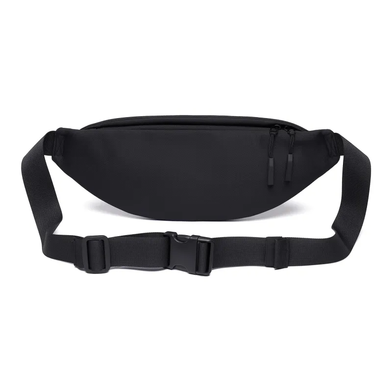 TANGCOOL Oxford One Shoulder Crossbody Fanny Pack Sling Bag Regular Unisex Black Pink White-4