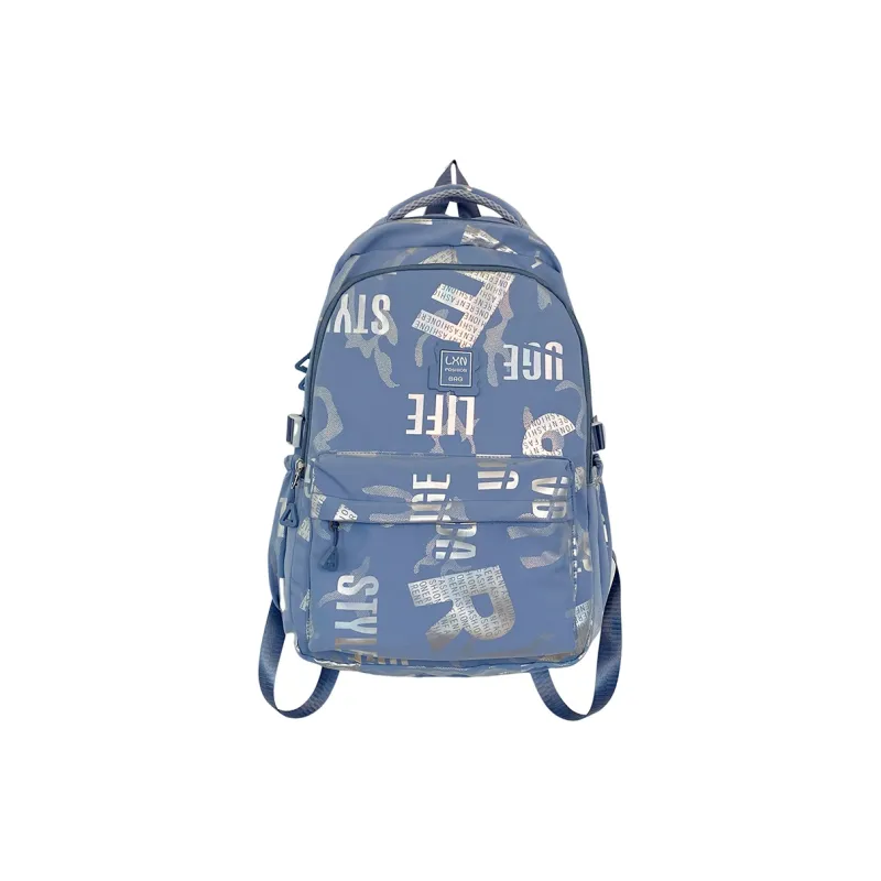 KAKAXI Nylon Backpack Women's Black/Pink/Purple/Blue/Beige-8