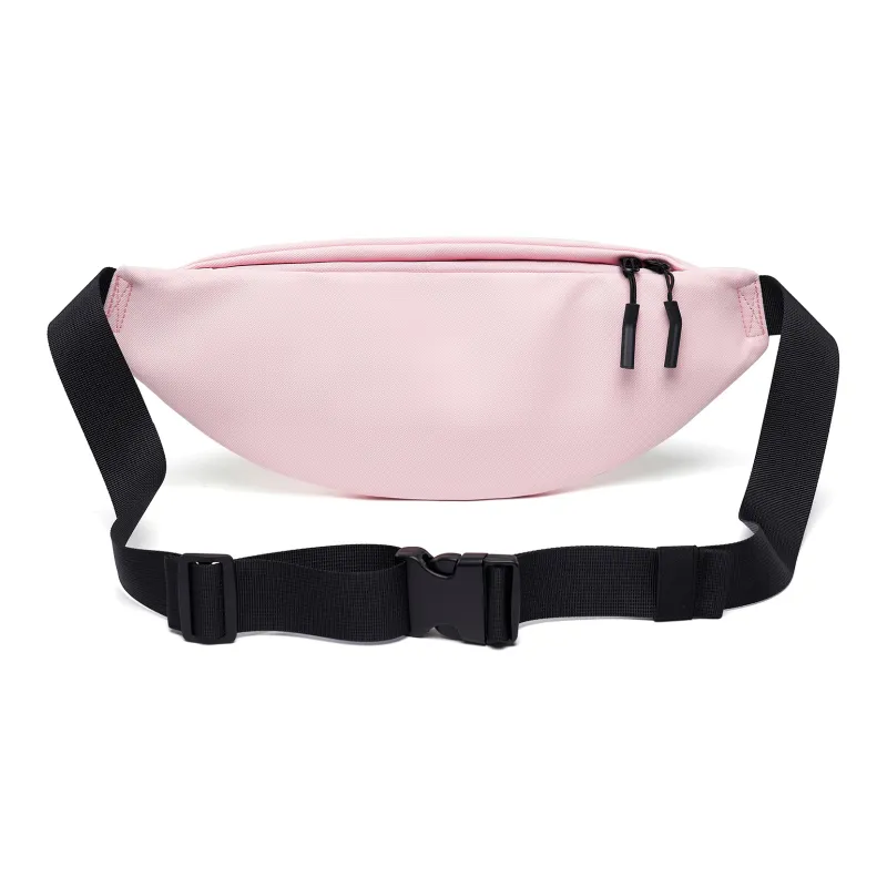 TANGCOOL Oxford One Shoulder Crossbody Fanny Pack Sling Bag Regular Unisex Black Pink White-15