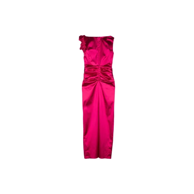 Talbot Runhof Ruffled Duchess satin Gown-1