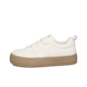 B10CROWN Anti Slip Wear Resistant Lightweight Breathable Low Top Skateboard Shoes Women's Beige Khaki