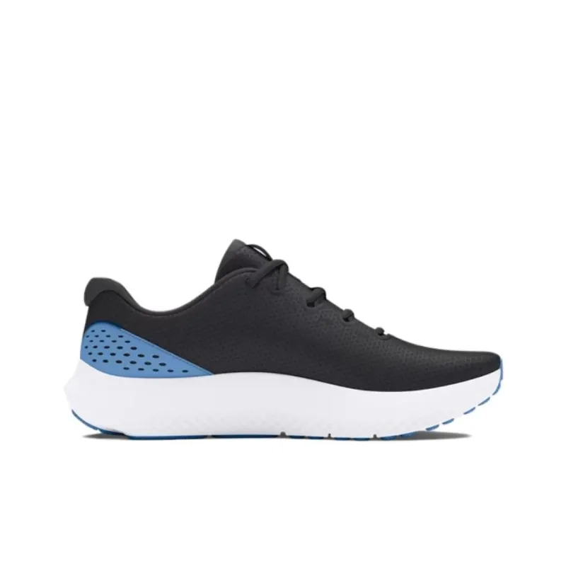 Under Armour Surge 4 Breathable, Supportive, And Lightweight Low Top Casual Running Shoes Men's Black Blue-1
