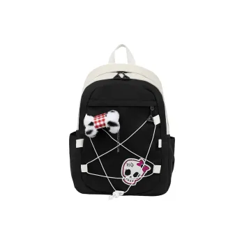 PINK·LAND Nylon Backpack Women's Black/Red/Yellow/Pink