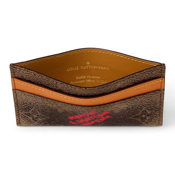LOUIS VUITTON Double Card Holder Monogram Dust-2