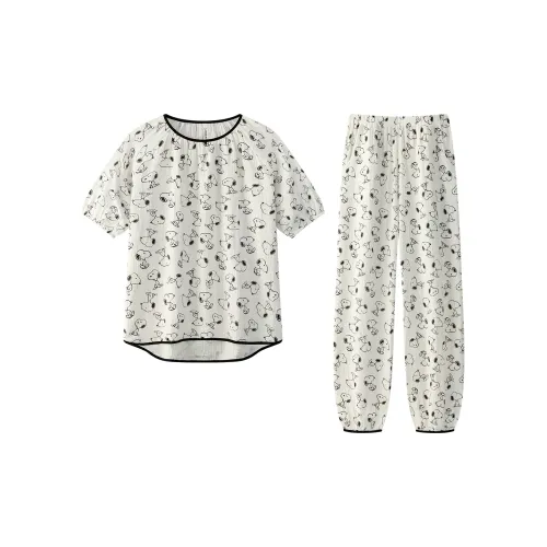 Gongdie x SNOOP/ Pajama Set Women's White
