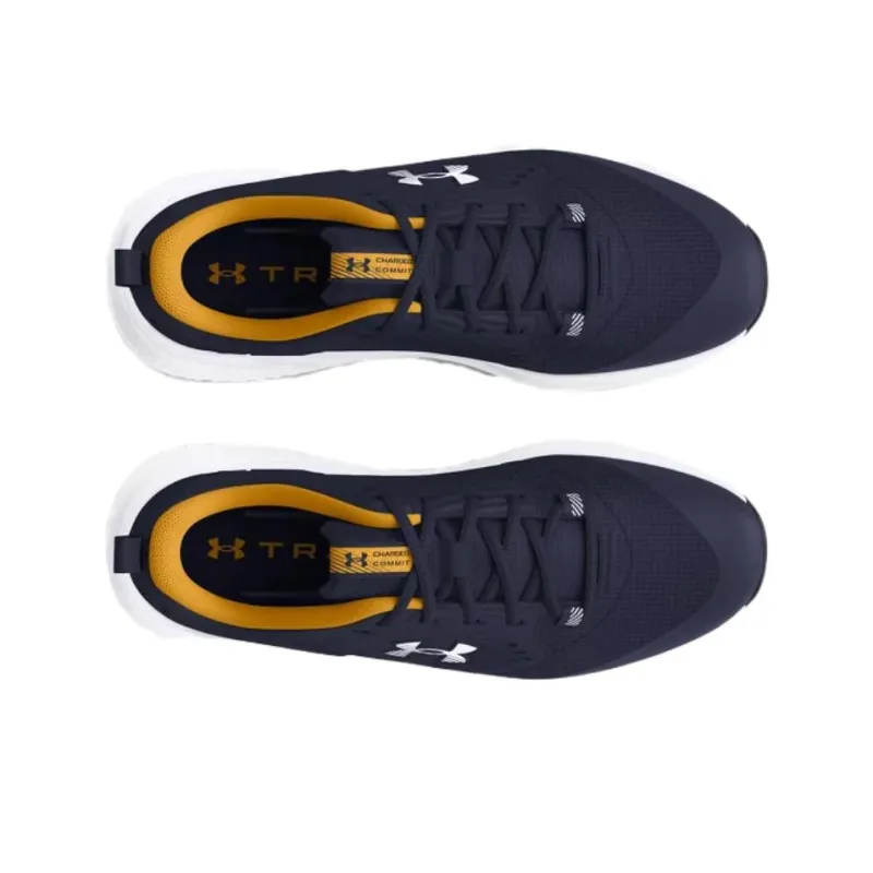Under Armour Commit 4 Anti-Slip Wear-Resistant Low-Top Training Shoes Men's Dark Blue-3