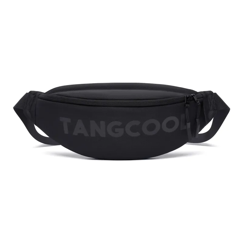 TANGCOOL Oxford One Shoulder Crossbody Fanny Pack Sling Bag Regular Unisex Black Pink White-0