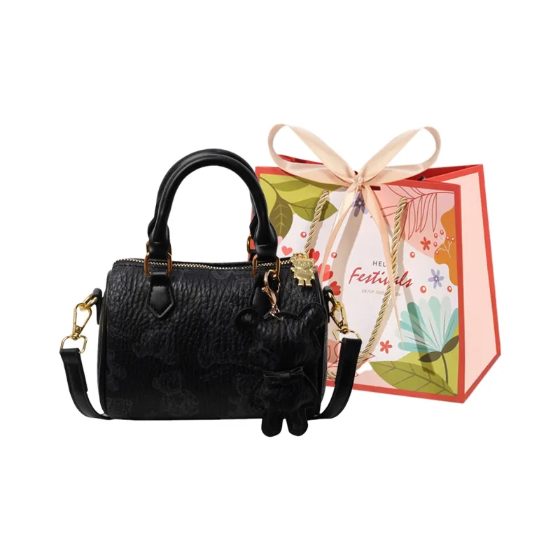 Cwatcun PU Shoulder Bag Crossbody Bag Handbag Women's Ecru/Brown/Pink/Black-18
