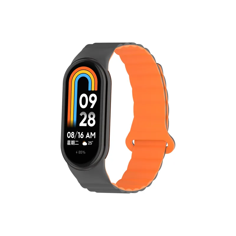 Yu Qing Compatibility Xiaomi Smart Band 9/8/7 All NFC Version Silicone Strap Watch Bands 195mm Unisex-8