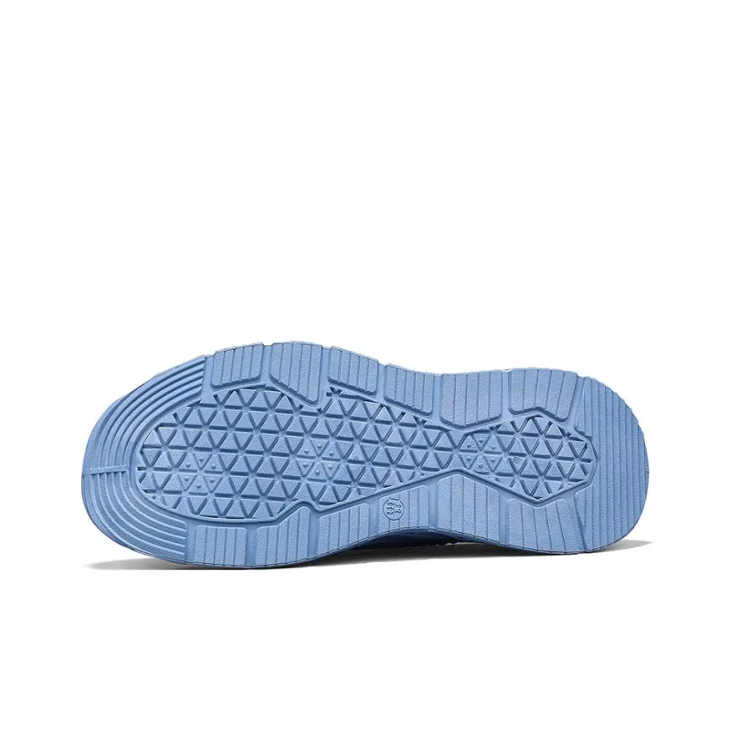 Warrior Lazy Slip on Cushioned Wear Resistant Lightweight Breathable Slip Resistant Low Top Casual Shoes Men's Blue-4