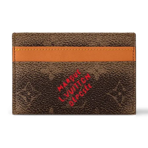 LOUIS VUITTON Double Card Holder Monogram Dust