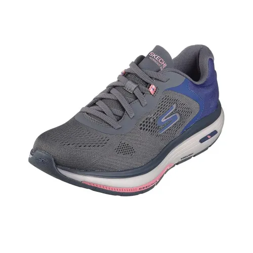 Skechers Go Walk Workout Walker Casual Shoes Women's Low-Top Charcoal Color/blue Color