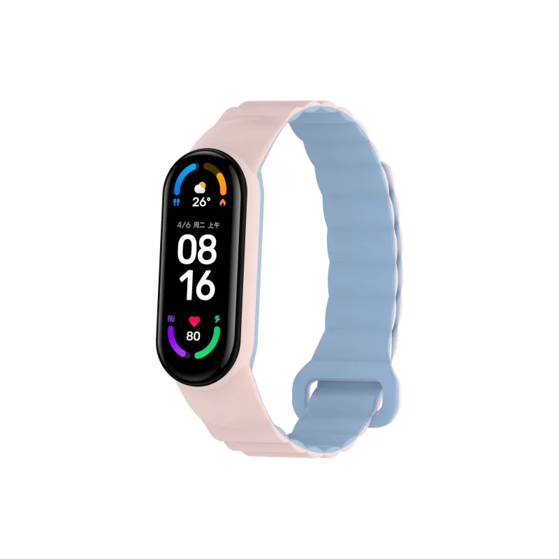 Yu Qing Compatibility Xiaomi Smart Band 9/8/7 All NFC Version Silicone Strap Watch Bands 195mm Unisex-14