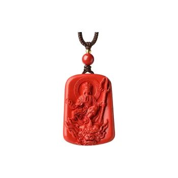Xifeng Building Cinnabar Jade Necklaces Unisex