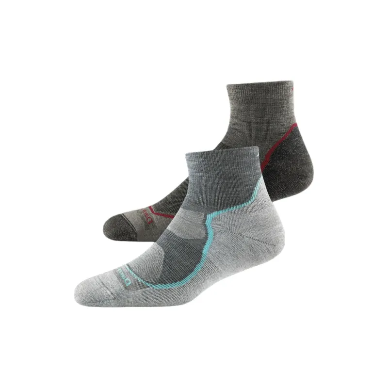 DARN TOUGH Ankle Socks Unisex 2 Pack Gray-0