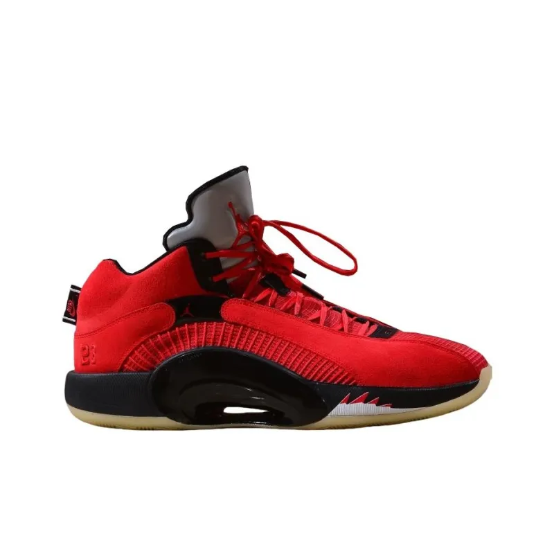 Jordan Air Jordan 35 Cushioning Anti Slip And Wear Resistant Mid Top Basketball Shoes Men's Red-1