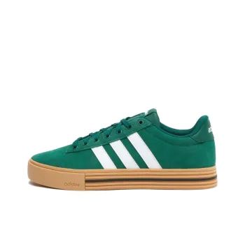 Adidas Neo DAILY 4.0 Anti Slip Wear Resistant Low Top Skateboard Shoes Unisex Green White