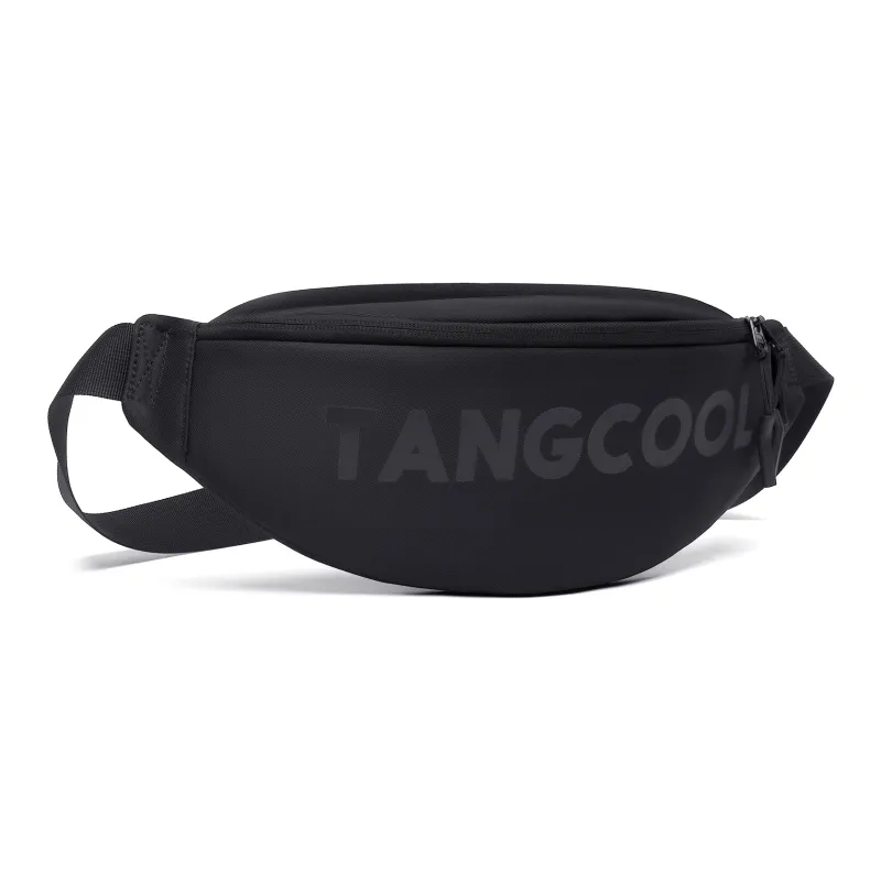 TANGCOOL Oxford One Shoulder Crossbody Fanny Pack Sling Bag Regular Unisex Black Pink White-1