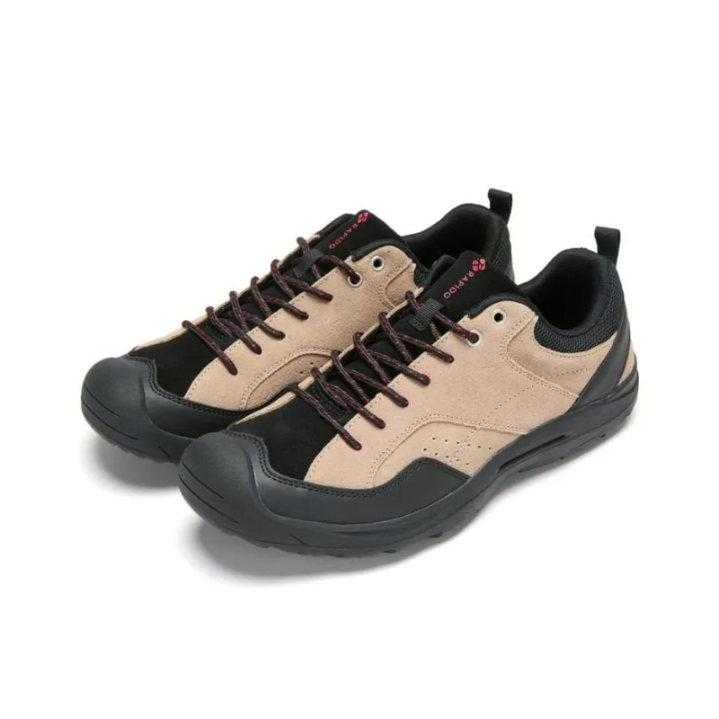 RAPIDO Anti Slip Wear Resistant Low Top Casual Shoes Men's Dark Brown-2