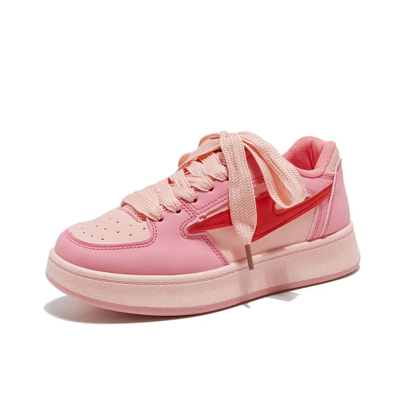 Little Red Man Low-Top Skateboard Shoes Women's-1