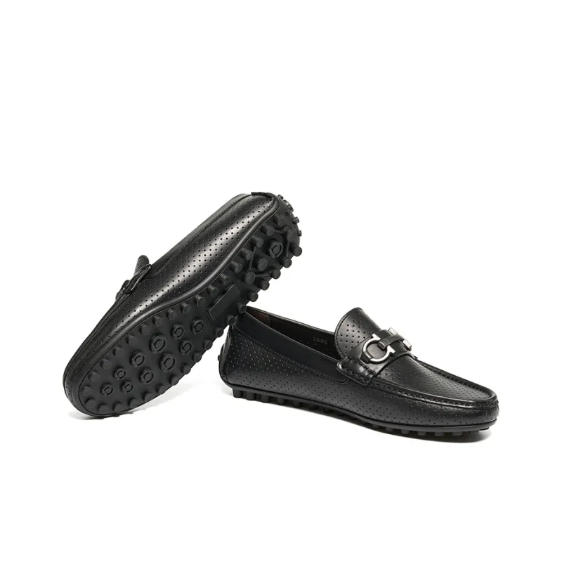 Bonnie Vicky Gommino Loafers Men's Black-2