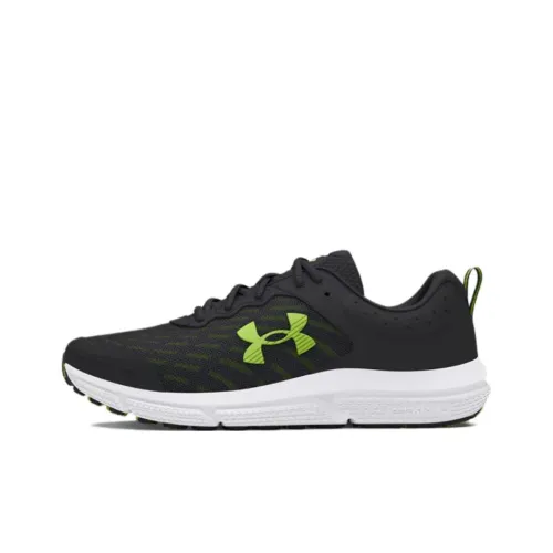 Under Armour Charged Assert 10 Slip Resistant, Breathable, Lightweight Low Top Casual Running Shoes Men's Black Green