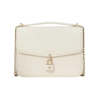 Kate Spade Locket Litchi Grain Leather Portable Crossbody Bag Shoulder Bag Women's Parchment Color