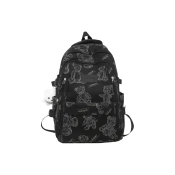 NOMK Nylon Backpack Large Size Unisex Multicolor