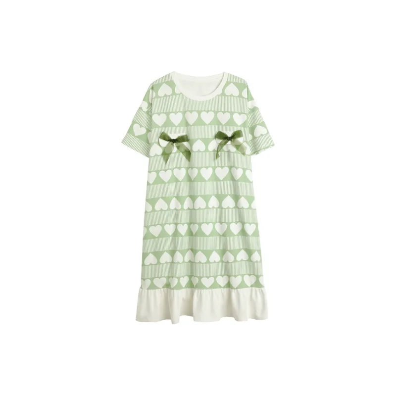 FENTENGCARE Nightgown Women's Light Green-0