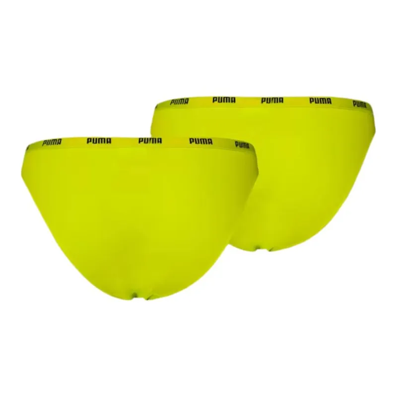 PUMA Bikini Underwear 2 Pack Underpants Women's 2 Pack Yellow-1